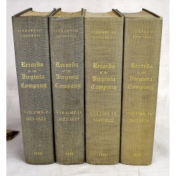 The Records of the Virginia Company of London: The Court Book, From the Manuscript in the Library of Congress. Volume I: 1616-1622 & Volume 2: 1622-1624
